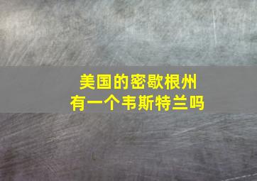 美国的密歇根州有一个韦斯特兰吗