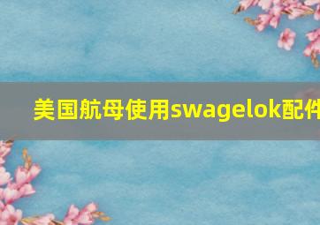 美国航母使用swagelok配件