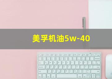 美孚机油5w-40