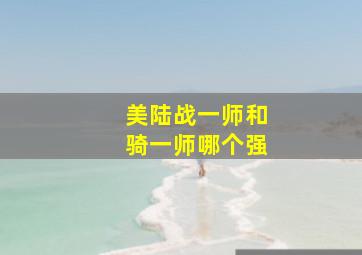 美陆战一师和骑一师哪个强