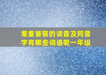 耄耋饕餮的读音及同音字有哪些词语呢一年级