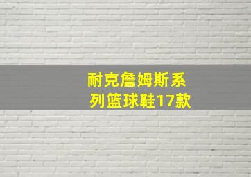 耐克詹姆斯系列篮球鞋17款