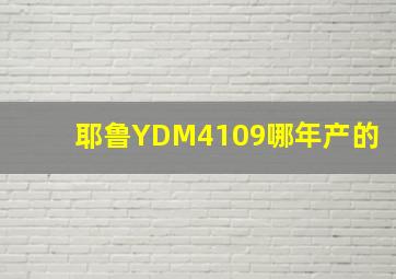 耶鲁YDM4109哪年产的