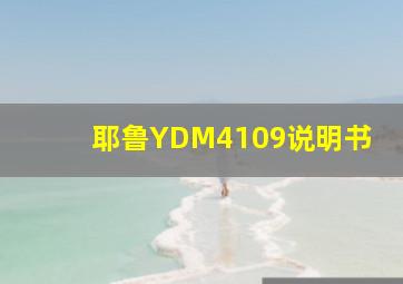 耶鲁YDM4109说明书