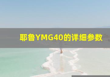 耶鲁YMG40的详细参数