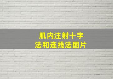 肌内注射十字法和连线法图片