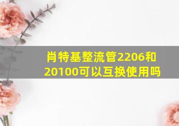 肖特基整流管2206和20100可以互换使用吗