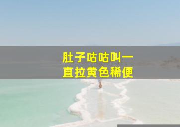 肚子咕咕叫一直拉黄色稀便