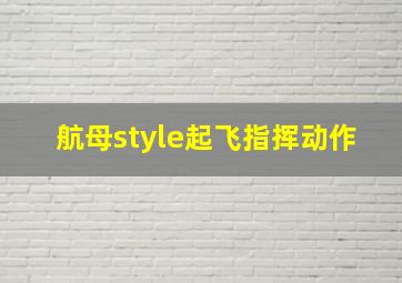 航母style起飞指挥动作