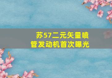 苏57二元矢量喷管发动机首次曝光