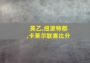 英乙,纽波特郡,卡莱尔联赛比分