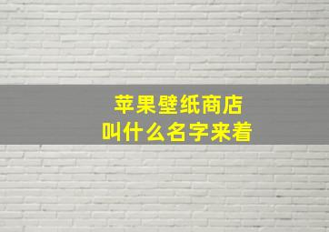 苹果壁纸商店叫什么名字来着