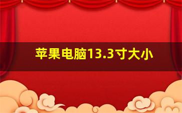 苹果电脑13.3寸大小