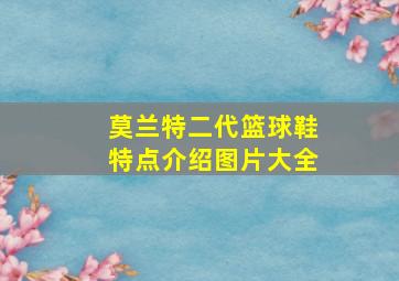 莫兰特二代篮球鞋特点介绍图片大全