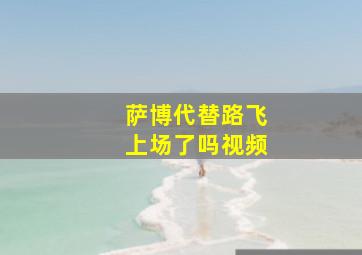 萨博代替路飞上场了吗视频