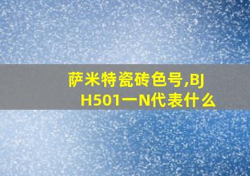 萨米特瓷砖色号,BJH501一N代表什么