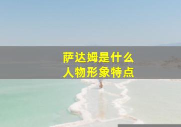 萨达姆是什么人物形象特点