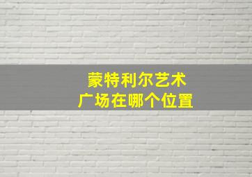 蒙特利尔艺术广场在哪个位置