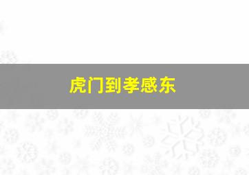 虎门到孝感东