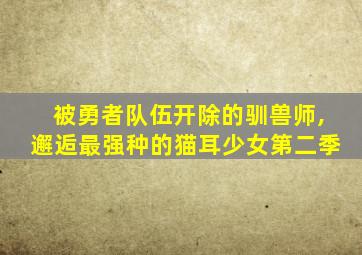 被勇者队伍开除的驯兽师,邂逅最强种的猫耳少女第二季