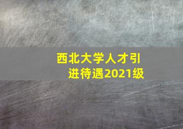 西北大学人才引进待遇2021级