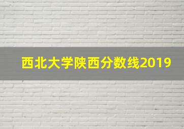 西北大学陕西分数线2019