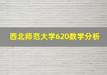 西北师范大学620数学分析