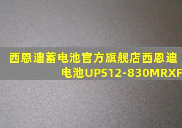 西恩迪蓄电池官方旗舰店西恩迪电池UPS12-830MRXF