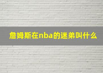 詹姆斯在nba的迷弟叫什么