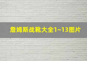 詹姆斯战靴大全1~13图片