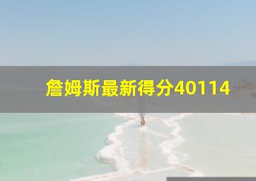 詹姆斯最新得分40114