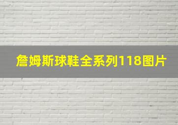 詹姆斯球鞋全系列118图片