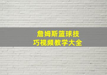 詹姆斯篮球技巧视频教学大全