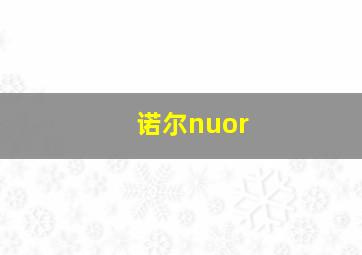 诺尔nuor