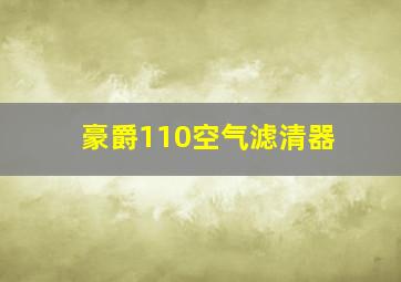 豪爵110空气滤清器