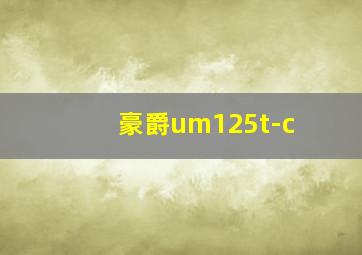 豪爵um125t-c