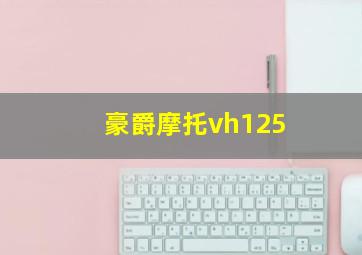 豪爵摩托vh125