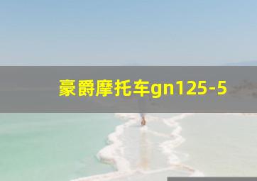 豪爵摩托车gn125-5