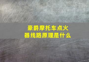 豪爵摩托车点火器线路原理是什么