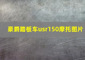 豪爵踏板车usr150摩托图片