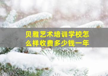 贝雅艺术培训学校怎么样收费多少钱一年