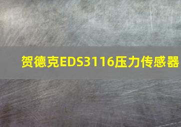 贺德克EDS3116压力传感器