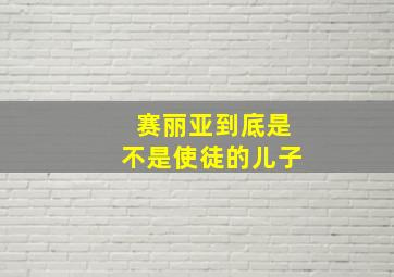 赛丽亚到底是不是使徒的儿子