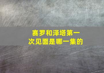 赛罗和泽塔第一次见面是哪一集的