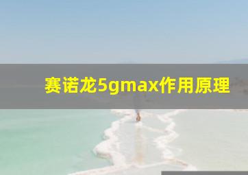 赛诺龙5gmax作用原理