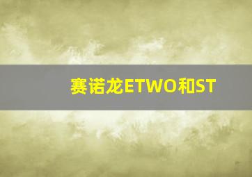 赛诺龙ETWO和ST