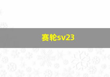 赛轮sv23