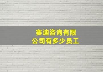 赛迪咨询有限公司有多少员工