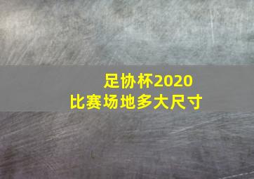 足协杯2020比赛场地多大尺寸