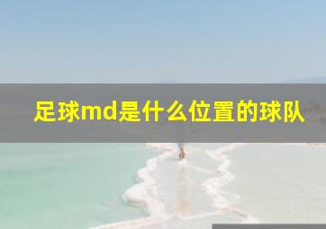 足球md是什么位置的球队